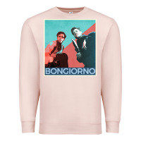 Pale Pink Inglorious Basterds - Bongiorno poster GIFT Premium Sweatshirt - PixelFlow