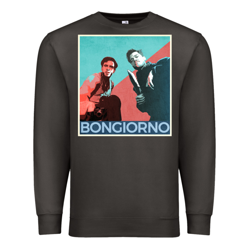 Inglorious Basterds - Bongiorno Poster Gift Premium Sweatshirt by PixelFlow | Teevron