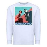 White Inglorious Basterds - Bongiorno poster GIFT Premium Sweatshirt - PixelFlow