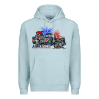 Blue Mist america Premium Hoodie - SublimationCraftShop