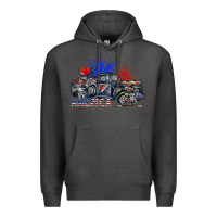 Charcoal Heather america Premium Hoodie - SublimationCraftShop