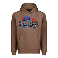 Chestnut america Premium Hoodie - SublimationCraftShop