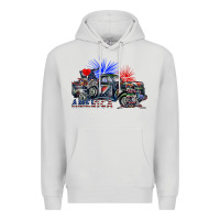 Dove Grey america Premium Hoodie - SublimationCraftShop