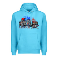 Ocean Blue america Premium Hoodie - SublimationCraftShop
