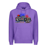 Purple america Premium Hoodie - SublimationCraftShop
