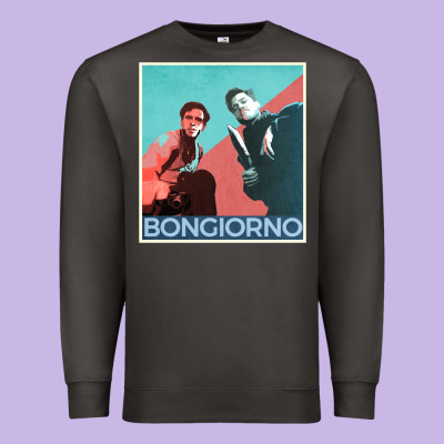 Inglorious Basterds - Bongiorno Poster Gift Premium Sweatshirt Designed By Pixelflow