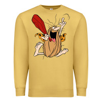 Antique Gold captain caveman captain caveman unga bunga premium t shirt Premium Sweatshirt - PixelFlow