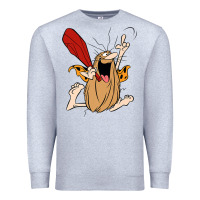 Heather Grey captain caveman captain caveman unga bunga premium t shirt Premium Sweatshirt - PixelFlow