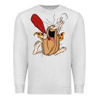 Oatmeal Heather captain caveman captain caveman unga bunga premium t shirt Premium Sweatshirt - PixelFlow
