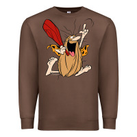 Chestnut captain caveman captain caveman unga bunga premium t shirt Premium Sweatshirt - PixelFlow