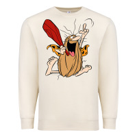 Sandshell captain caveman captain caveman unga bunga premium t shirt Premium Sweatshirt - PixelFlow