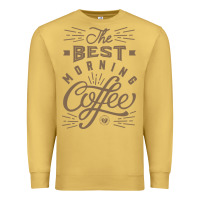 Antique Gold The Best Morning Coffee Premium Sweatshirt - PixelFlow
