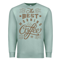 Seafoam The Best Morning Coffee Premium Sweatshirt - PixelFlow