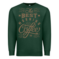 Sports Green The Best Morning Coffee Premium Sweatshirt - PixelFlow
