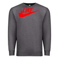 Charcoal Heather like Premium Sweatshirt - PixelFlow