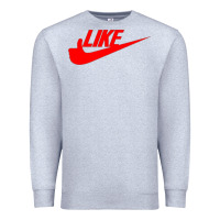 Heather Grey like Premium Sweatshirt - PixelFlow