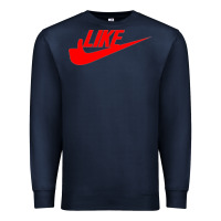 Navy like Premium Sweatshirt - PixelFlow