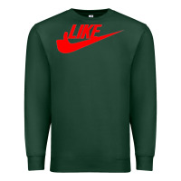 Sports Green like Premium Sweatshirt - PixelFlow