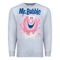 Heather Grey Mr bubble makes bath time fun Premium Sweatshirt - PixelFlow