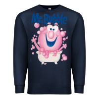 Navy Mr bubble makes bath time fun Premium Sweatshirt - PixelFlow