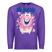 Purple Mr bubble makes bath time fun Premium Sweatshirt - PixelFlow