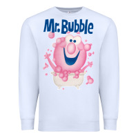 White Mr bubble makes bath time fun Premium Sweatshirt - PixelFlow