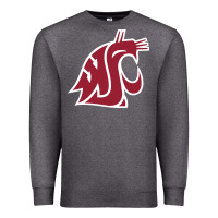 Charcoal Heather washington state cougars Premium Sweatshirt - PixelFlow