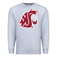 Heather Grey washington state cougars Premium Sweatshirt - PixelFlow