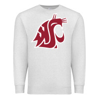 Oatmeal Heather washington state cougars Premium Sweatshirt - PixelFlow