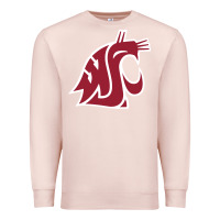 Pale Pink washington state cougars Premium Sweatshirt - PixelFlow
