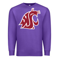 Purple washington state cougars Premium Sweatshirt - PixelFlow
