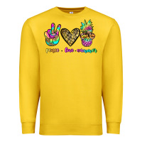Lemon peace love summer Premium Sweatshirt - JahusDesignShop