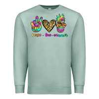 Seafoam peace love summer Premium Sweatshirt - JahusDesignShop