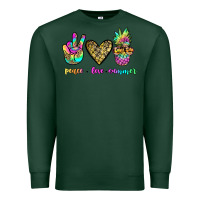 Sports Green peace love summer Premium Sweatshirt - JahusDesignShop
