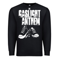 Black fallon gaslight anthem musisi Premium Sweatshirt - PixelFlow