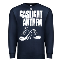 Navy fallon gaslight anthem musisi Premium Sweatshirt - PixelFlow