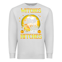 Dove Grey witches with hitches funny halloween costume gift Premium Sweatshirt - PixelFlow