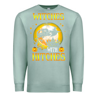 Seafoam witches with hitches funny halloween costume gift Premium Sweatshirt - PixelFlow