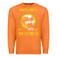 Carrot witches with hitches funny halloween costume gift Premium Sweatshirt - PixelFlow