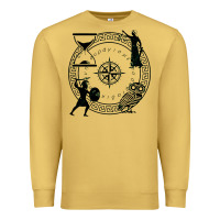 Antique Gold the four stoic virtues Premium Sweatshirt - PixelFlow