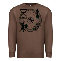 Chestnut the four stoic virtues Premium Sweatshirt - PixelFlow