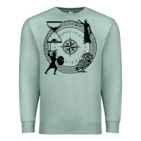 Seafoam the four stoic virtues Premium Sweatshirt - PixelFlow