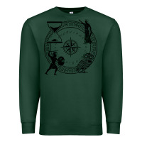 Sports Green the four stoic virtues Premium Sweatshirt - PixelFlow