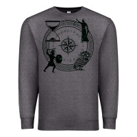 Charcoal Heather the four stoic virtues Premium Sweatshirt - PixelFlow