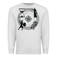 Oatmeal Heather the four stoic virtues Premium Sweatshirt - PixelFlow