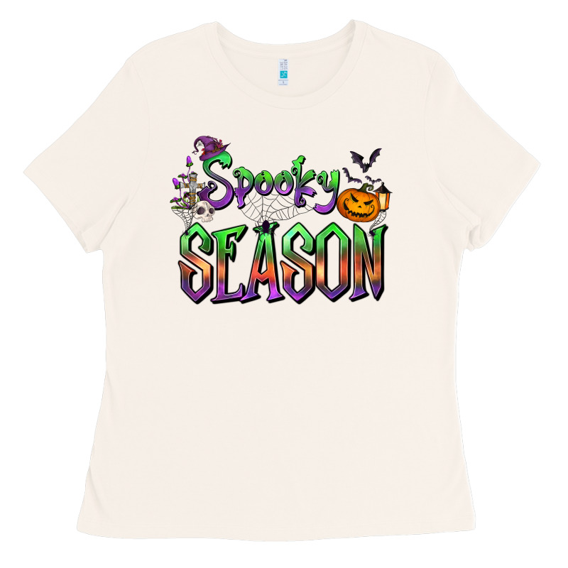 Halloween Spooky Season Ladies Tee by FaDigitalArtStudio | Teevron