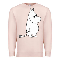 Pale Pink moomin character Premium Sweatshirt - PixelFlow