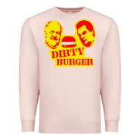 Pale Pink dirty burger Premium Sweatshirt - PixelFlow