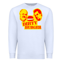 White dirty burger Premium Sweatshirt - PixelFlow