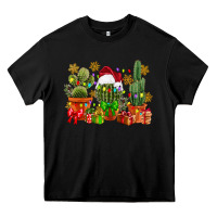 Black christmas cactus Heavy Core Tee - CowGirlArtShop